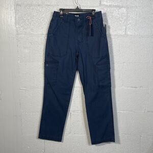 Bass Outdoor Women's High-Rise Canvas Cargo Pants Blue 0